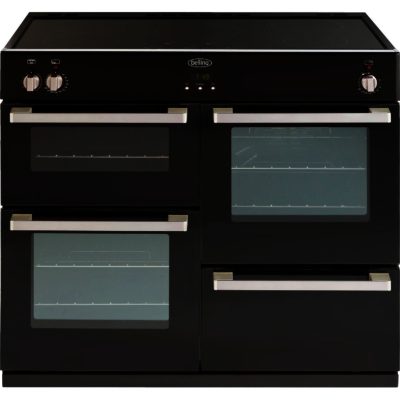 Belling DB4100EI Electric Range Cooker with Induction Hob in Black Belling DB4100EI Electric Range Cooker with Induction Hob in Black